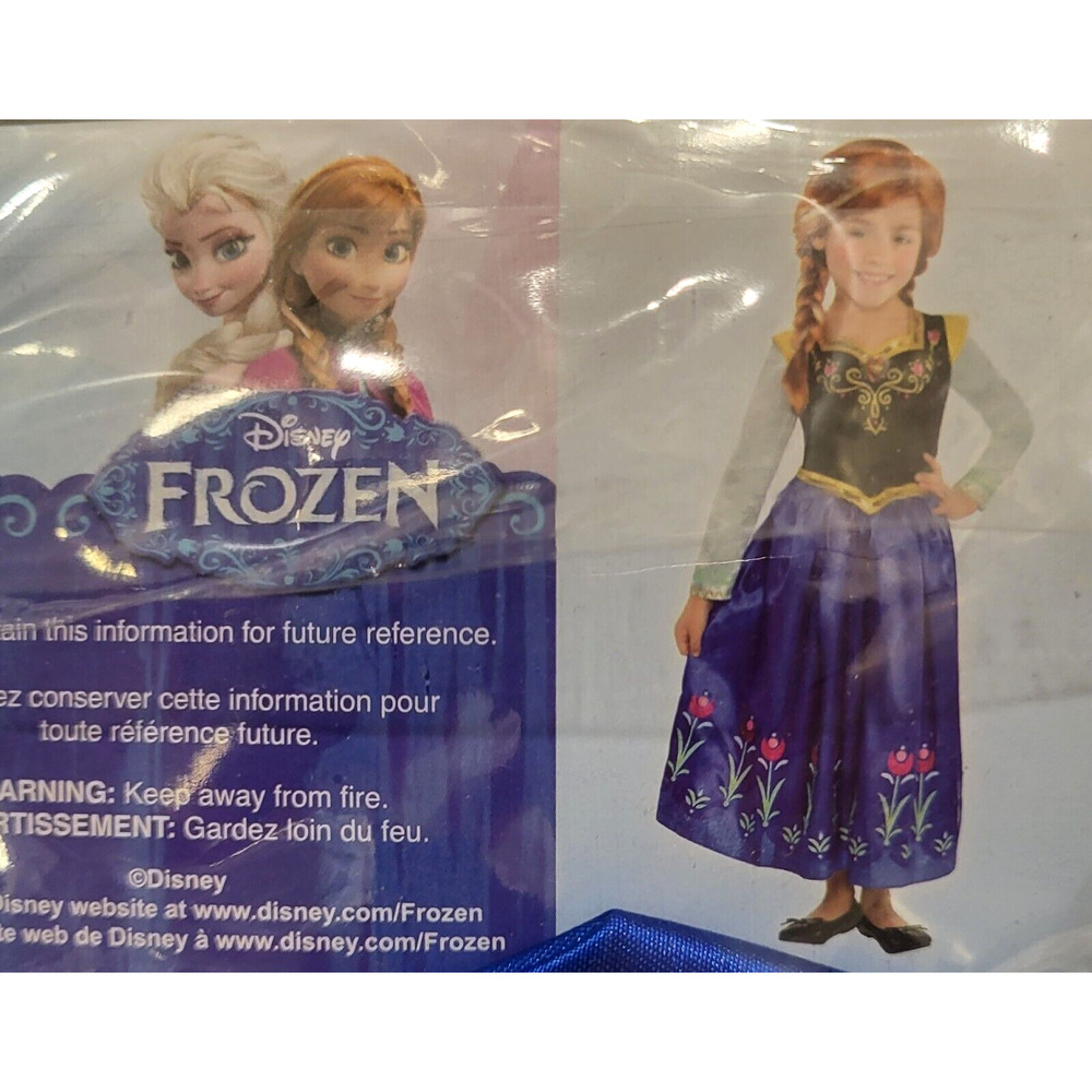 Disney Frozen ANNA Costume Child Size M 8-10 NEW - Picture 6 of 7